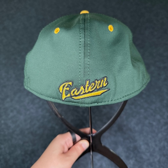 The Game Pro Eastern Fitted Hat GP400- Size 7 - Green and Yellow - Picture 4 of 9